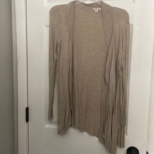 Open front tan cardigan from target